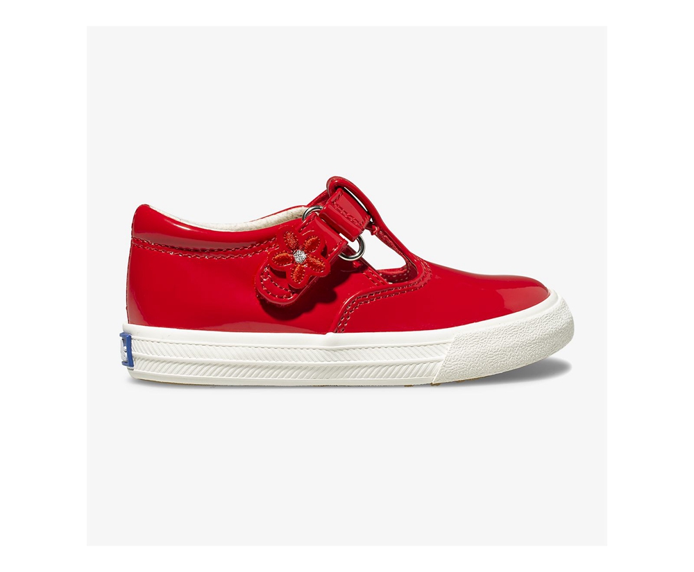 Slip Ons Keds Enfant Rouge - Daphne Patent - 420-RVDIKX